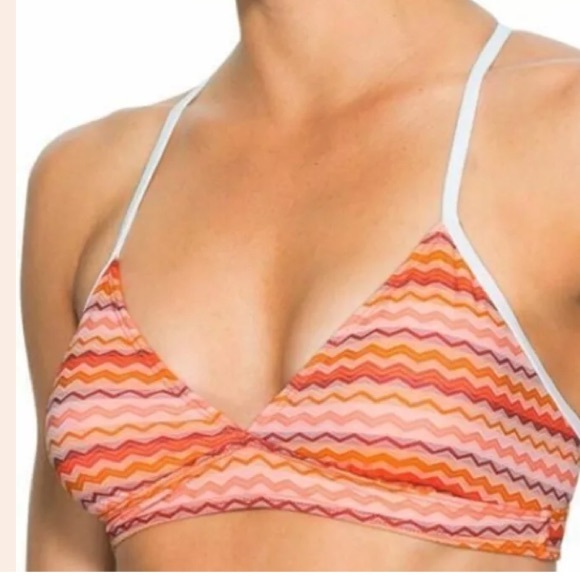 Athleta Other - NWT Athleta Orange Yellow Sports Bra Bikini Top